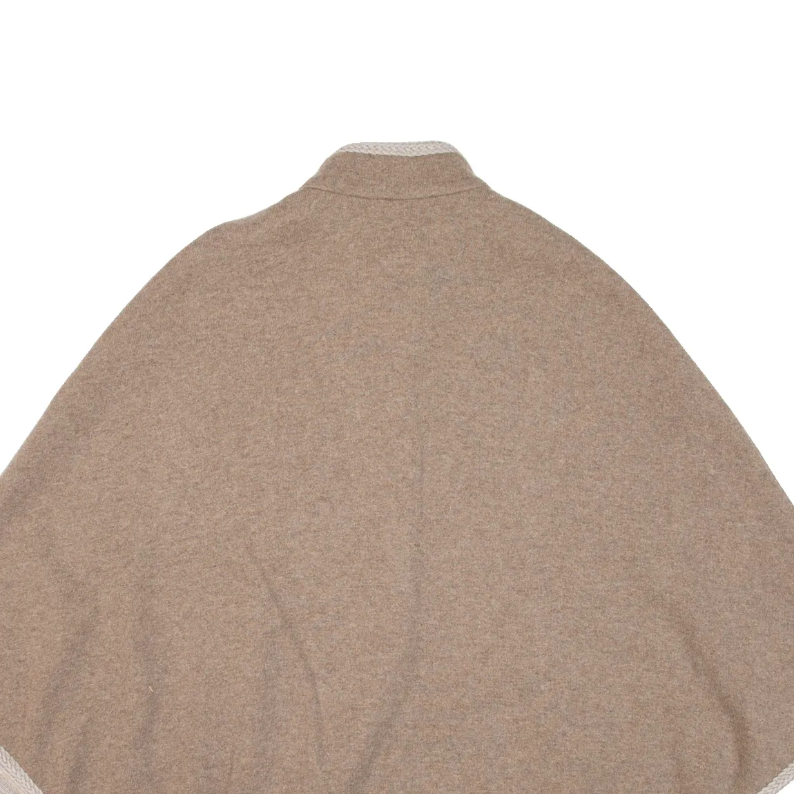 HAMMERSCHMID Poncho Womens Coat Beige Knit Wool S