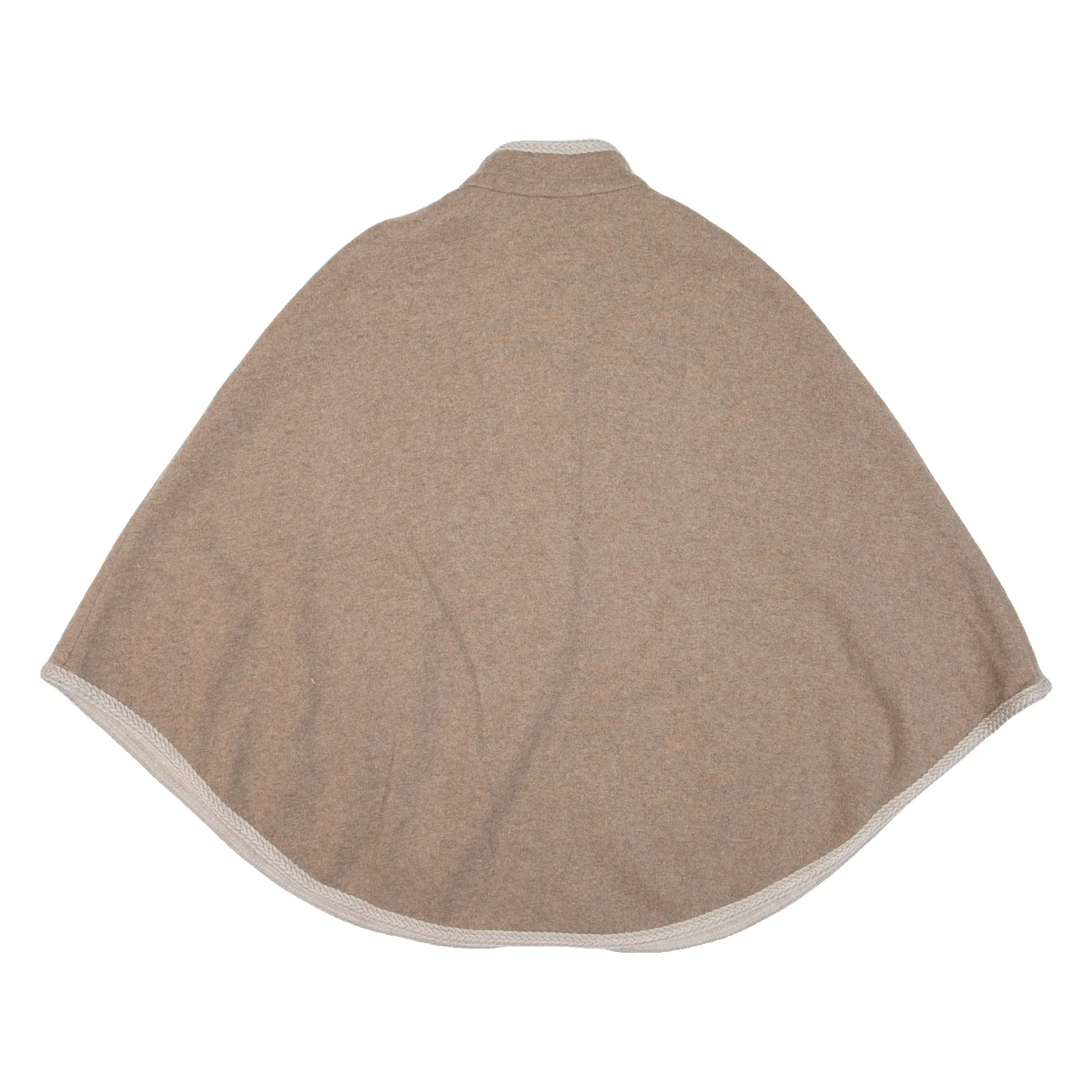 HAMMERSCHMID Poncho Womens Coat Beige Knit Wool S