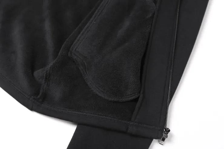 Men's Winter/Autumn Cotton  Zipper Casual Solid Coat  Hoodie