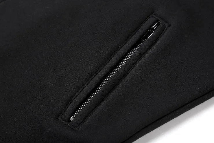 Men's Winter/Autumn Cotton  Zipper Casual Solid Coat  Hoodie