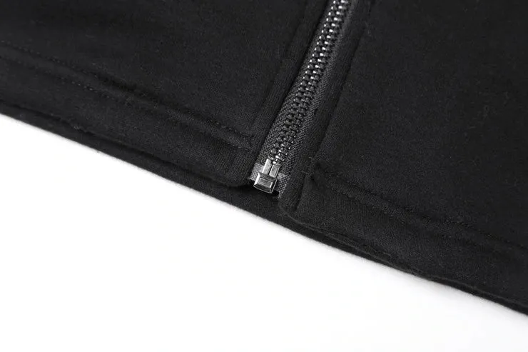Men's Winter/Autumn Cotton  Zipper Casual Solid Coat  Hoodie
