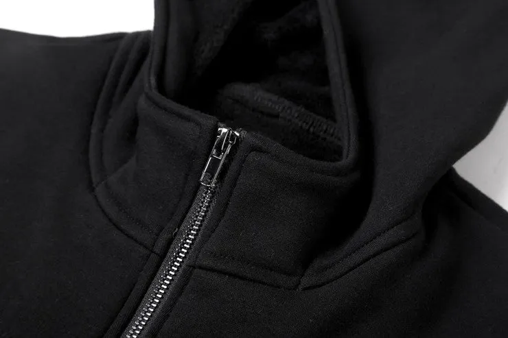 Men's Winter/Autumn Cotton  Zipper Casual Solid Coat  Hoodie