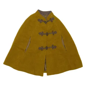 Poncho Womens Overcoat Coat Yellow S