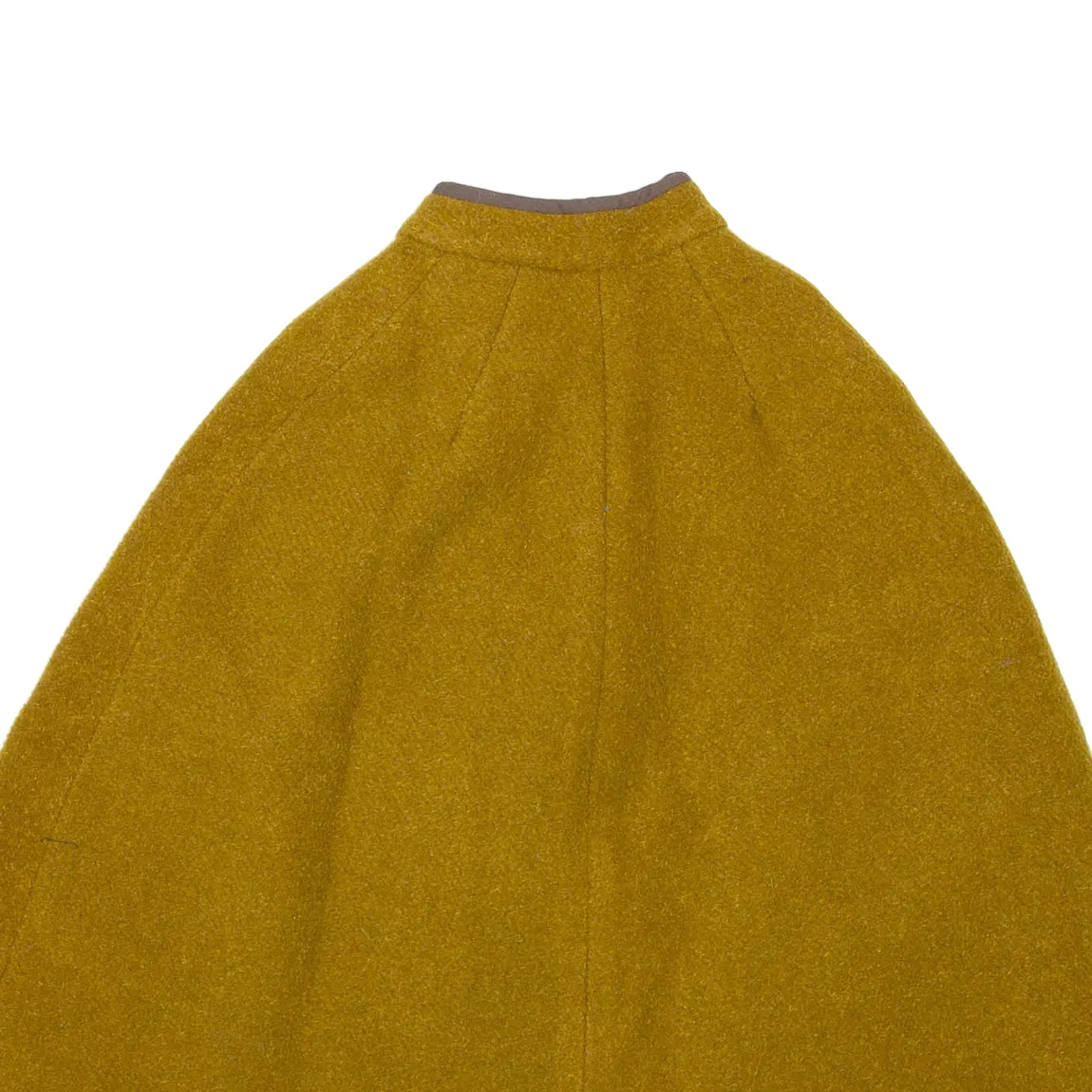 Poncho Womens Overcoat Coat Yellow S
