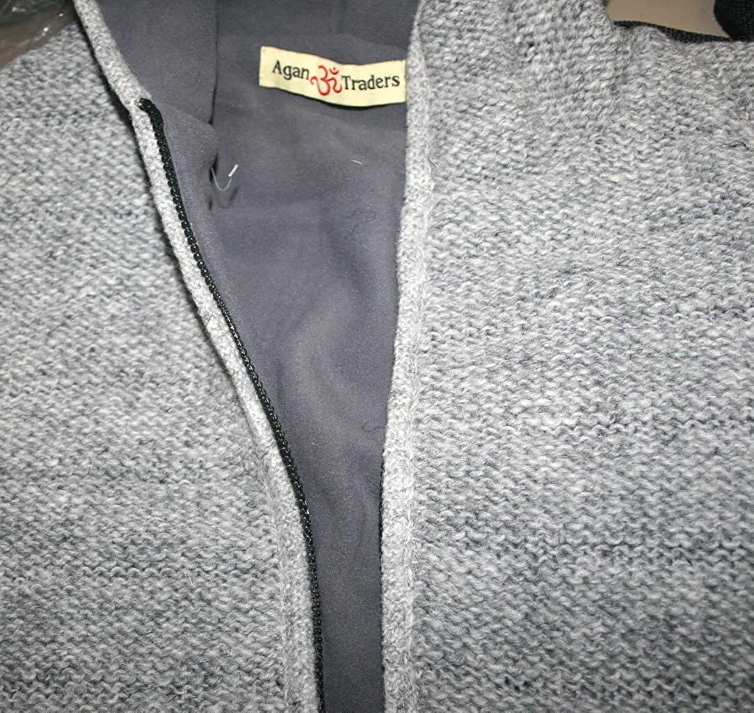 UF 26 Unisex Lamb Wool Sweater Fleece Lined Sherpa Himalayan Jacket