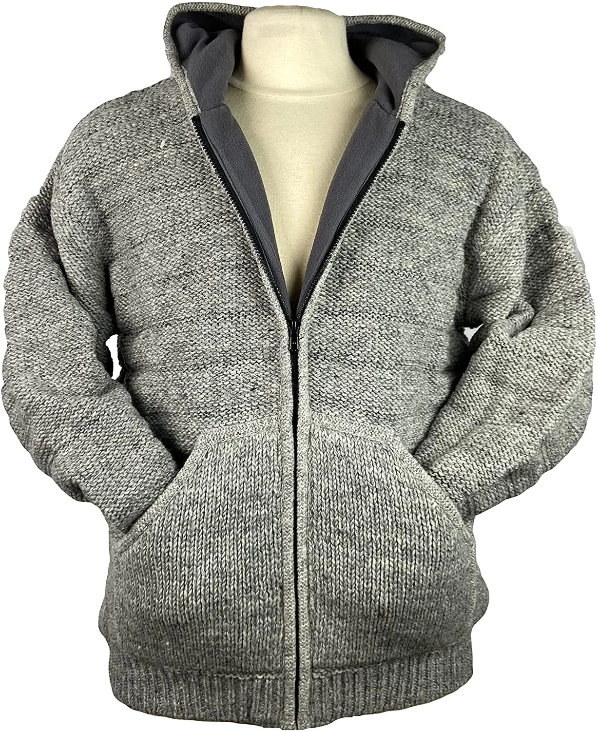 UF 26 Unisex Lamb Wool Sweater Fleece Lined Sherpa Himalayan Jacket