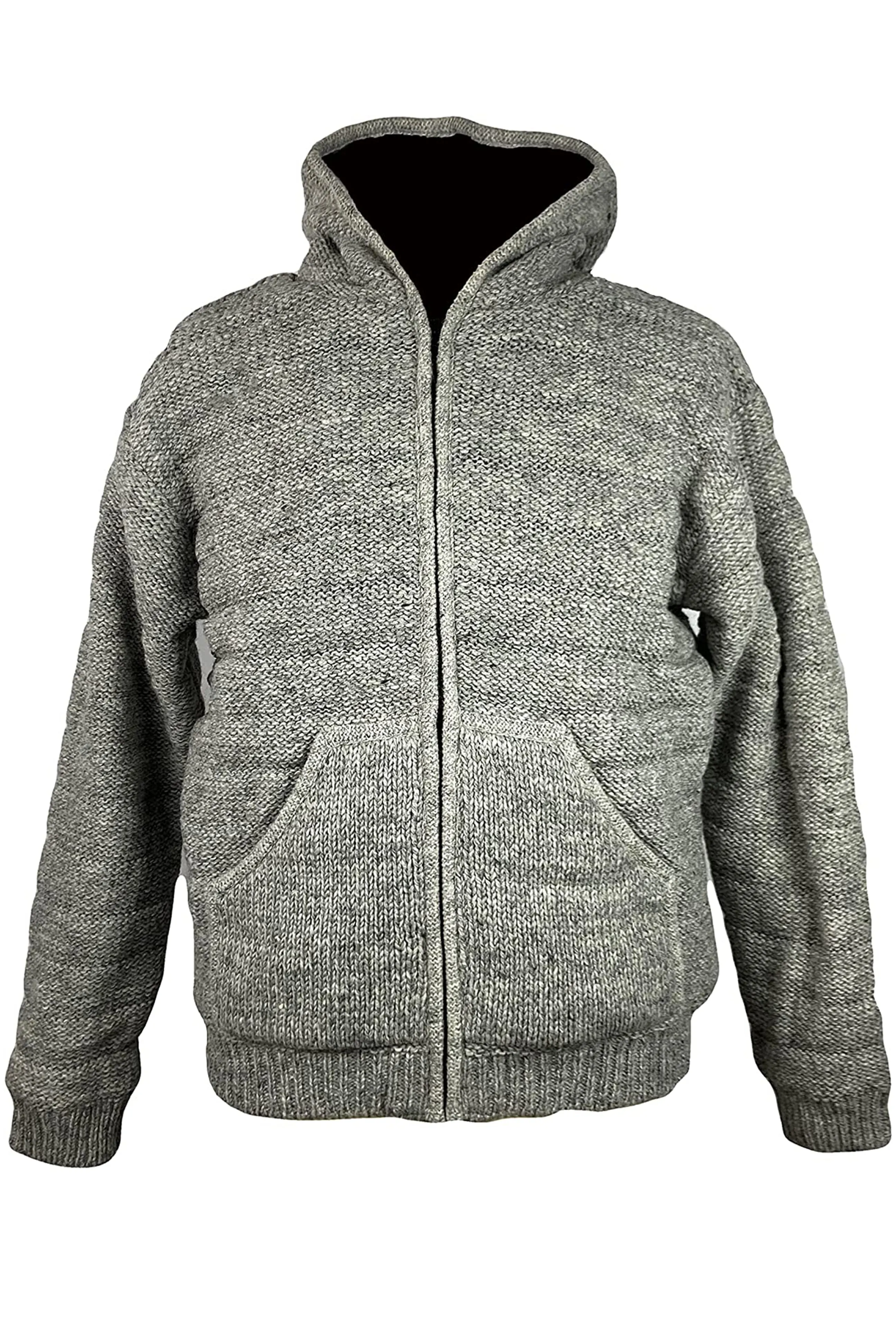 UF 26 Unisex Lamb Wool Sweater Fleece Lined Sherpa Himalayan Jacket