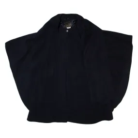 Vintage MAC TAGGART Poncho Womens Overcoat Coat Blue Cashmere 90s M
