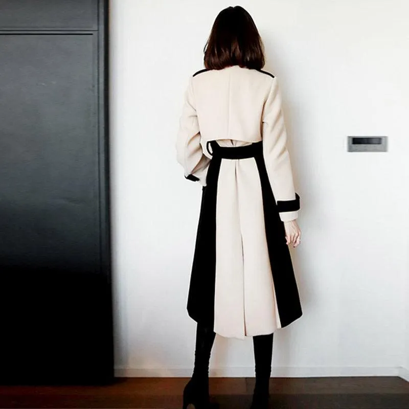 Women’s Fashionable Mid-Length Woolen Coat