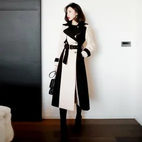 Women’s Fashionable Mid-Length Woolen Coat